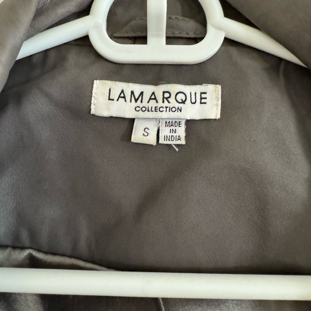 Lamarque Leather Jacket Size Small - image 3